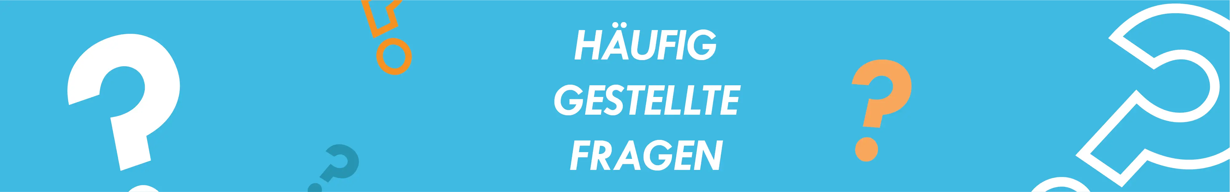 Fragen und Antworten in weisser Schrift auf blauem Untergrund