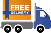 Delivery truck with inscription free delivery