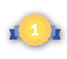 First place gold badge.